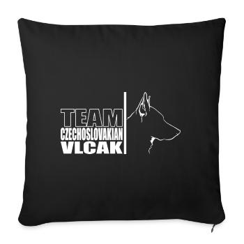 ÉQUIPE Tchécoslovaque Vlcak Chien Chien Wilsigns - Housse de coussin décorative 45 x 45 cm - noir - Devant