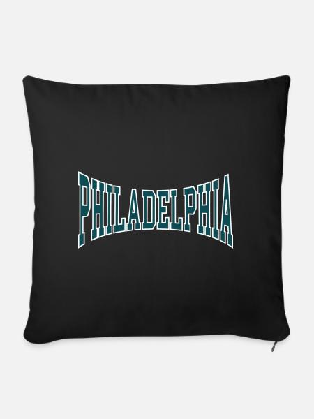 Philadelphia - Sofakissenbezug 45 x 45 cm - Schwarz
