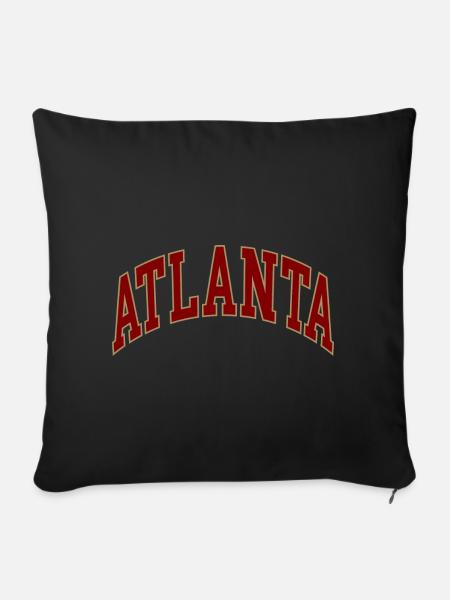 Atlanta - Sofakissenbezug 45 x 45 cm - Schwarz