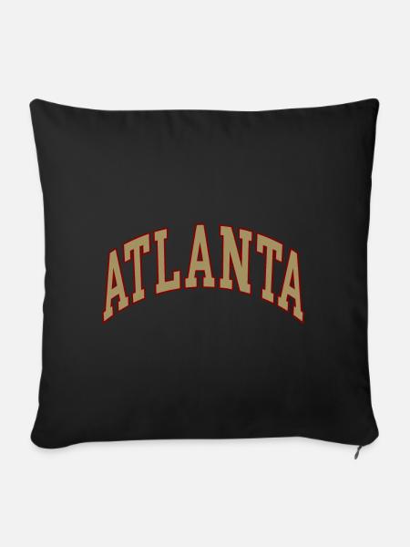 Atlanta - Sofakissenbezug 45 x 45 cm - Schwarz