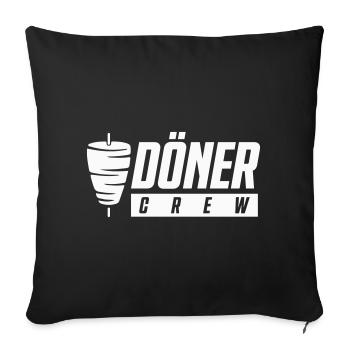 L’équipe Döner - Housse de coussin décorative 45 x 45 cm - noir - Devant