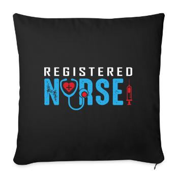 Funny Nurse Gifts Nursing Outfits - Sofa pillowcase 17,3'' x 17,3'' (45 x 45 cm) - black - Front