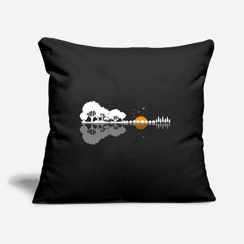 Guitar Nature Forest Trees Reflection Music Gift Sofa pillowcase 17,3'' x 17,3'' (45 x 45 cm)
