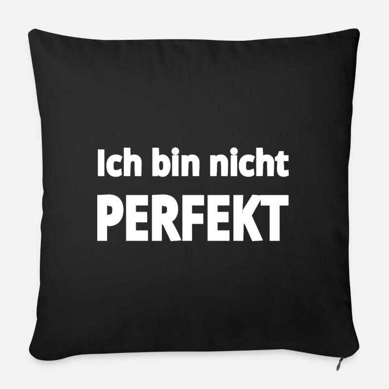 Perfekt - Sofakissenbezug 45 x 45 cm - Schwarz