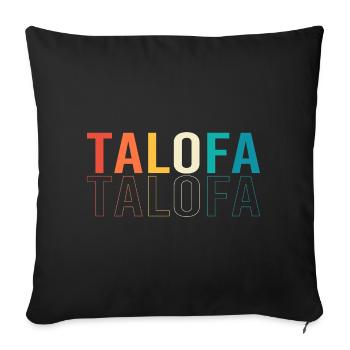 Samoa - Sofa pillowcase 17,3'' x 17,3'' (45 x 45 cm) - black - Front
