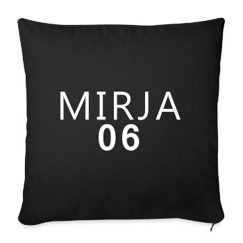 Jungle 2026 Carnival Costume Mirja Style - Sofa pillowcase 17,3'' x 17,3'' (45 x 45 cm) - black - Front