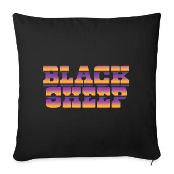 Black Sheep - Sofakissenbezug 45 x 45 cm - Schwarz - Vorne