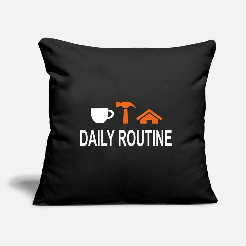 Daily Routine, Daily Routine, Work Can Wait Sofa pillowcase 17,3'' x 17,3'' (45 x 45 cm)