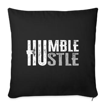 Bescheidener Hustle Unternehmer Geschäftsmann Businesswo - Sofakissenbezug 45 x 45 cm - Schwarz - Vorne