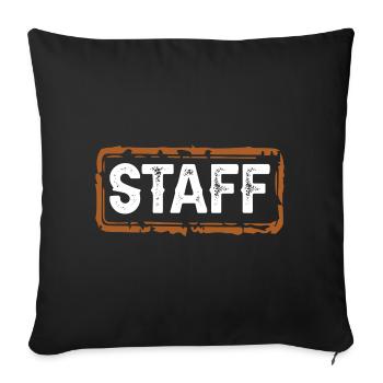 staff - Sofakissenbezug 45 x 45 cm - Schwarz - Vorne