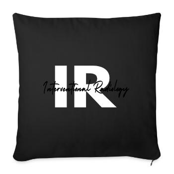 Interventionelle Radiologie-Technologin IR-Gift - Sofakissenbezug 45 x 45 cm - Schwarz - Vorne