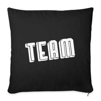 Team Spirit Bold Tinted Vintage Font - Sofa pillowcase 17,3'' x 17,3'' (45 x 45 cm) - black - Front