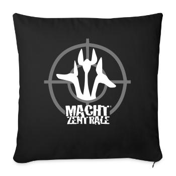 Power center - Sofa pillowcase 17,3'' x 17,3'' (45 x 45 cm) - black - Front