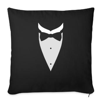 TUXEDO TUXEDO SUIT SHIRT - Sofa pillowcase 17,3'' x 17,3'' (45 x 45 cm) - black - Front