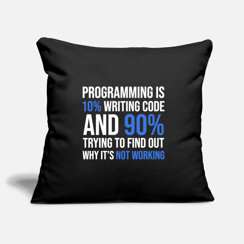 Code Debugging Humor T-Shirt Design Sofa pillowcase 17,3'' x 17,3'' (45 x 45 cm)