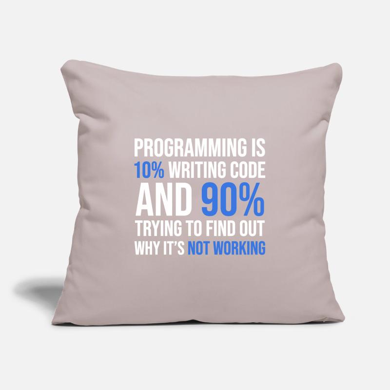Code Debugging Humor T-Shirt Design Sofakissenbezug 45 x 45 cm