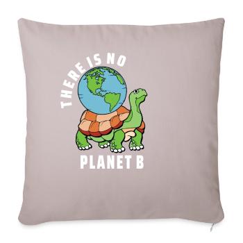 there is no planet b - Housse de coussin décorative 45 x 45 cm - taupe clair - Devant