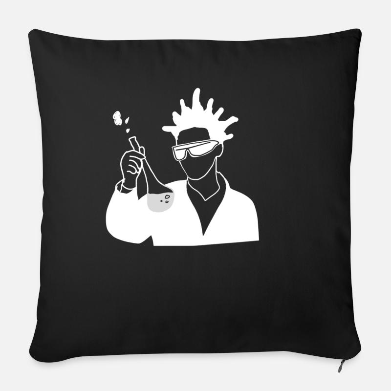 Science - Housse de coussin décorative 45 x 45 cm - noir