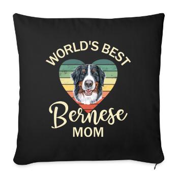 Bouvier bernois - Housse de coussin décorative 45 x 45 cm - noir - Devant