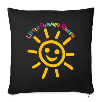 Our Sunshine Summer Princess Our Favorite - Sofa pillowcase 17,3'' x 17,3'' (45 x 45 cm) - black - Front