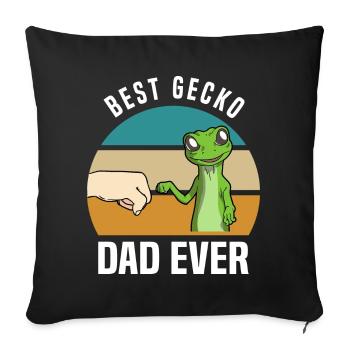Gecko - Sofakissenbezug 45 x 45 cm - Schwarz - Vorne