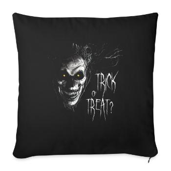 Creepy Trick o' Treat Scary Face - Sofa pillowcase 17,3'' x 17,3'' (45 x 45 cm) - black - Front