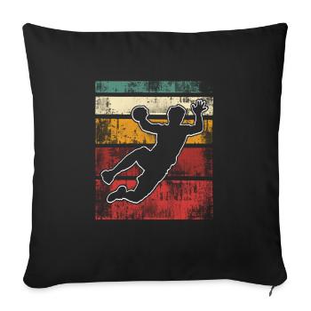 Handball Handball Player - Sofa pillowcase 17,3'' x 17,3'' (45 x 45 cm) - black - Front