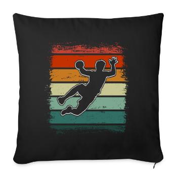 Handball Handball Player - Sofa pillowcase 17,3'' x 17,3'' (45 x 45 cm) - black - Front