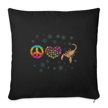 Scorpion - Sofakissenbezug 45 x 45 cm - Schwarz - Vorne