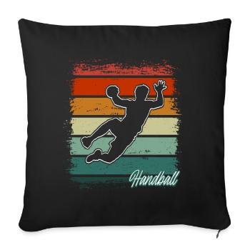 Handballeur Handballeur - Housse de coussin décorative 45 x 45 cm - noir - Devant