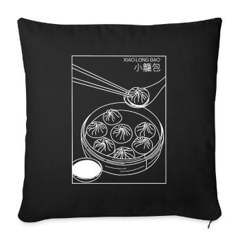 It’s Xiao Long Bao Time - Sofa pillowcase 17,3'' x 17,3'' (45 x 45 cm) - black - Front