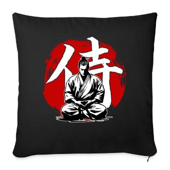 Samurai Ronin Karate Kimono Martial Arts - Sofa pillowcase 17,3'' x 17,3'' (45 x 45 cm) - black - Front