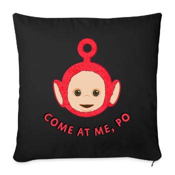 Teletubbies Come At Me, Po - Sofa pillowcase 17,3'' x 17,3'' (45 x 45 cm) - black - Front