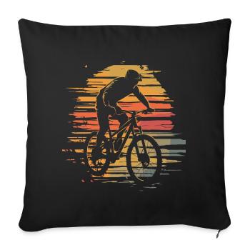 VTT VTT Vintage - Housse de coussin décorative 45 x 45 cm - noir - Devant