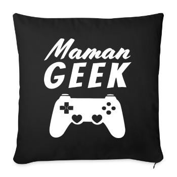 Geek Mom - Sofa pillowcase 17,3'' x 17,3'' (45 x 45 cm) - black - Front