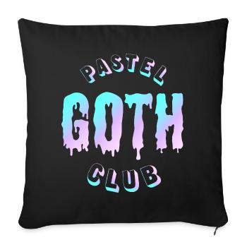 Pastel Goth Club  - Sofakissenbezug 45 x 45 cm - Schwarz - Vorne