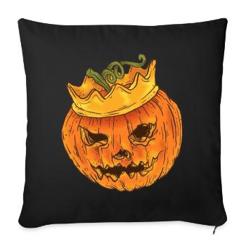Pumpking - Helloween Pumpkin King - Housse de coussin décorative 45 x 45 cm - noir - Devant