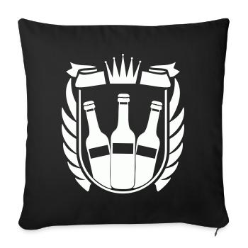 Beer Coat of Arms - Sofa pillowcase 17,3'' x 17,3'' (45 x 45 cm) - black - Front