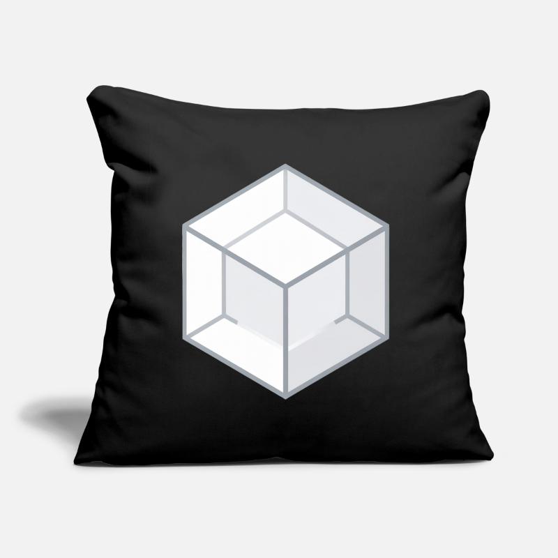 Geometric 3D Cube Line Style Sofa pillowcase 17,3'' x 17,3'' (45 x 45 cm)