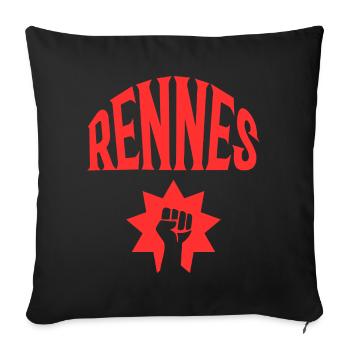 Rennes - Housse de coussin décorative 45 x 45 cm - noir - Devant