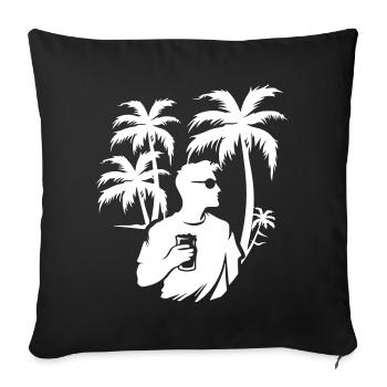 Fête Silhouette Holiday - Housse de coussin décorative 45 x 45 cm - noir - Devant