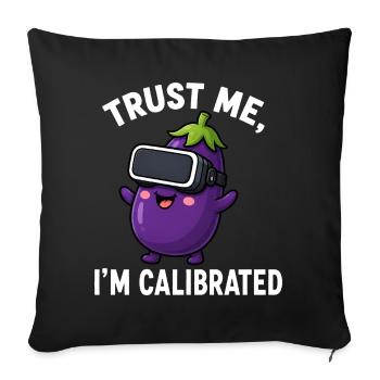 Cartoon de Gamer Dic Humor d’Aubergine - Housse de coussin décorative 45 x 45 cm - noir - Devant
