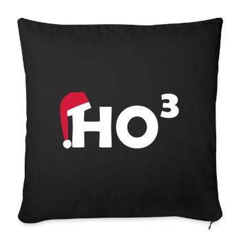 Christmas Ho HOHOHO high 3 - Sofa pillowcase 17,3'' x 17,3'' (45 x 45 cm) - black - Front