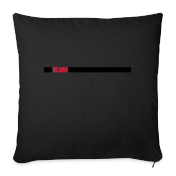 Équipe - Housse de coussin décorative 45 x 45 cm - noir - Devant