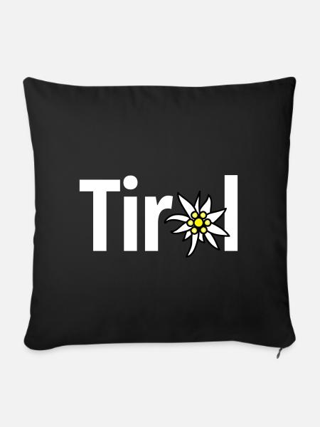 Tirol - Sofakissenbezug 45 x 45 cm - Schwarz