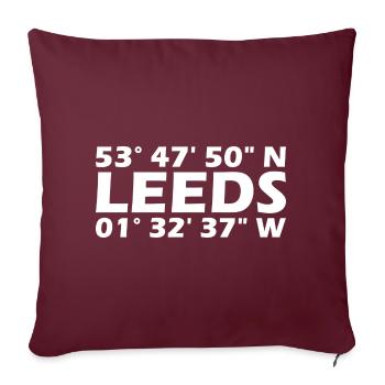 Leeds coordinates - Sofa pillowcase 17,3'' x 17,3'' (45 x 45 cm) - burgundy - Front