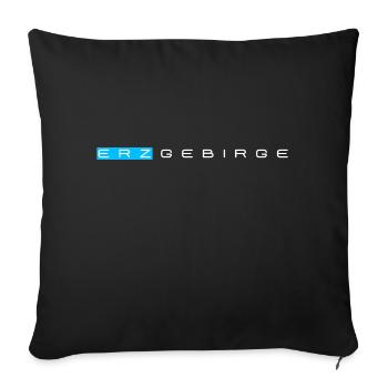 Erzgebirge meine Heimat - Sofakissenbezug 45 x 45 cm - Schwarz - Vorne