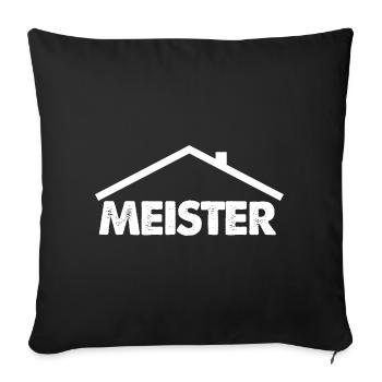 Hausmeister - Sofakissenbezug 45 x 45 cm - Schwarz - Vorne