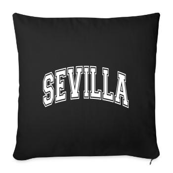 Séville - Housse de coussin décorative 45 x 45 cm - noir - Devant