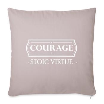 Stoicism Gift Stoic Virtue Courage Courage - Sofa pillowcase 17,3'' x 17,3'' (45 x 45 cm) - light taupe - Front